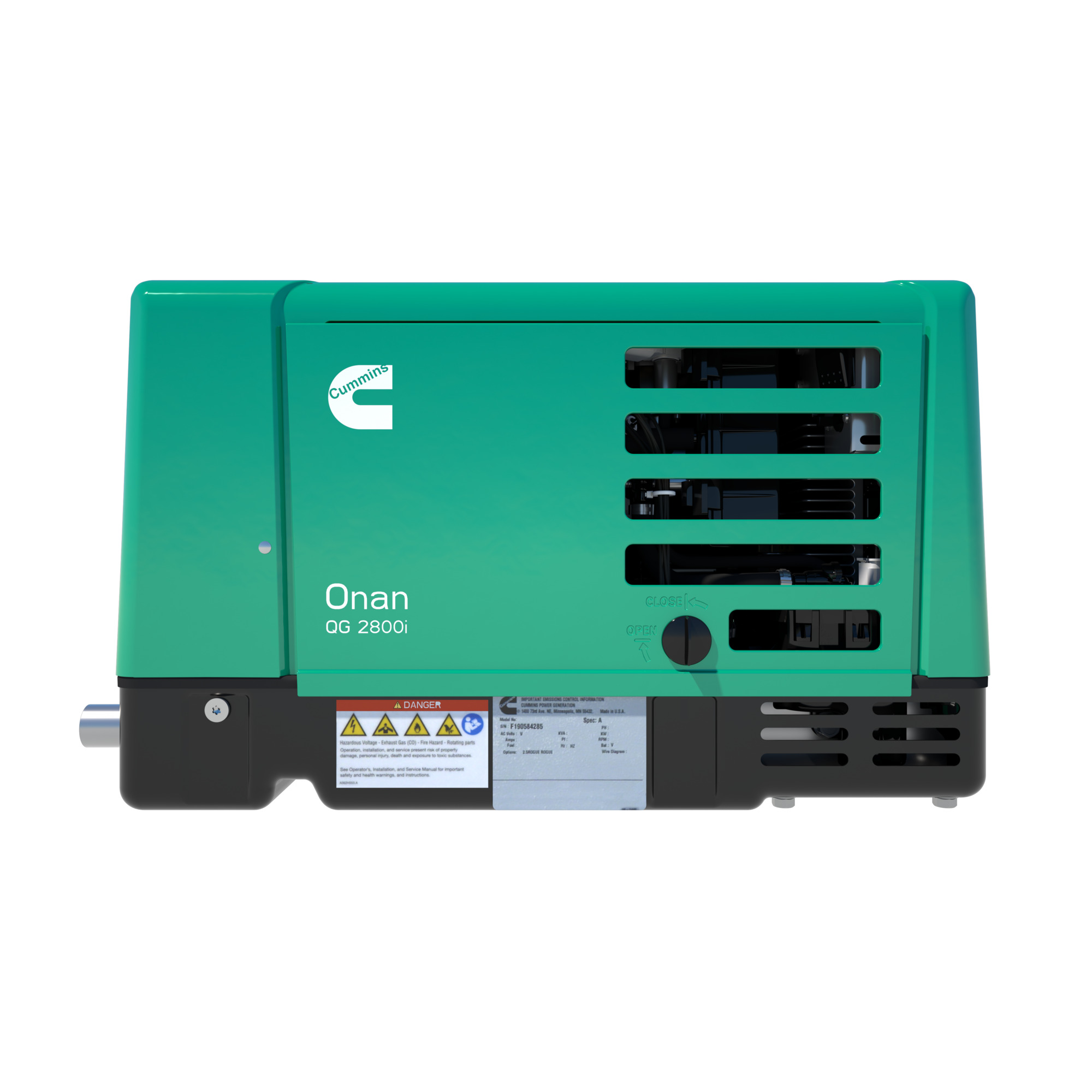 Cummins Onan QG 2800i Dual Fuel RV Inverter Generator — 2800W, Model# QG2800iDF - 2.8HGLEA-8313
